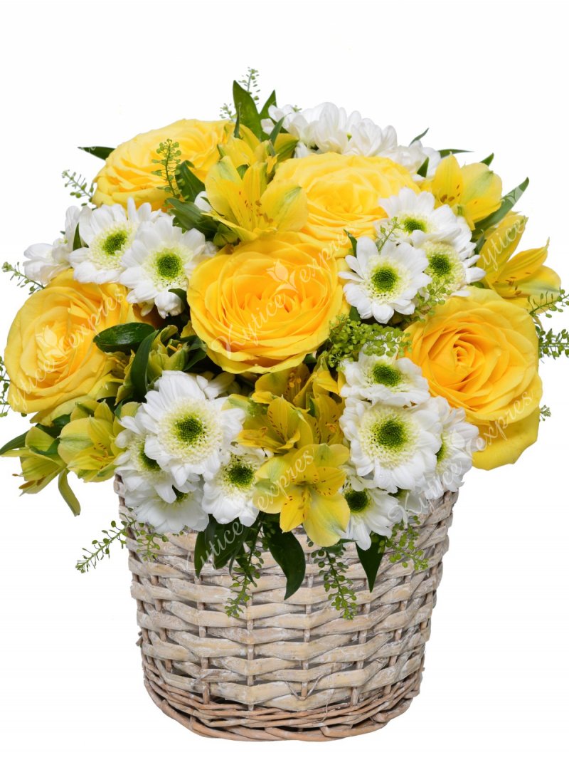 Mixed flower basket - flower delivery