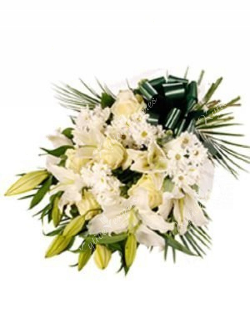 Funeral white bouquet 8